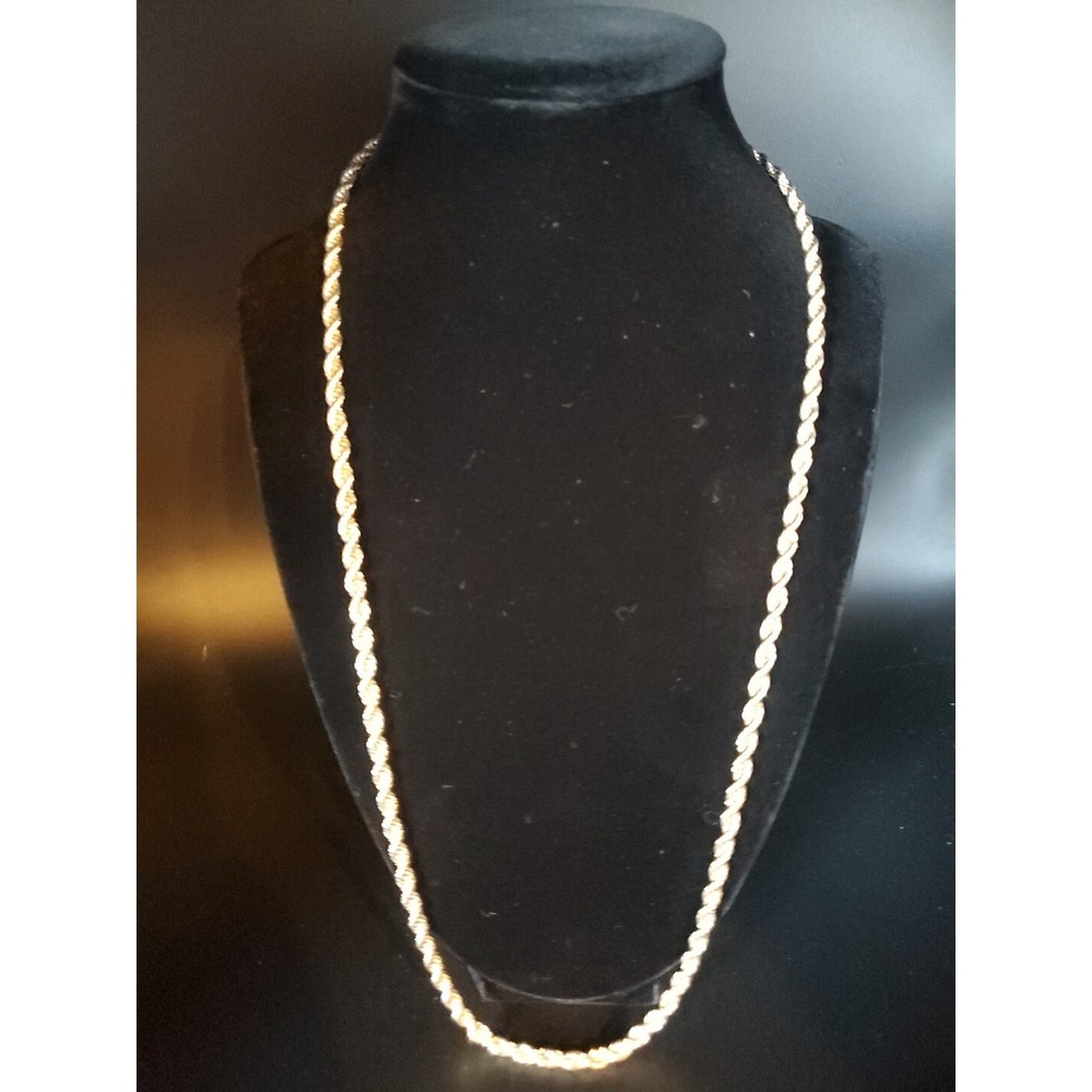 Goldtoned 24" (61 cm) Twisted Rope Chain Necklace‎